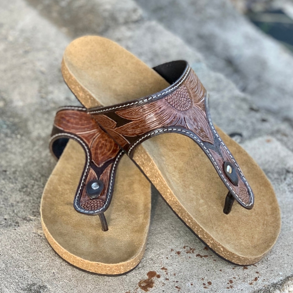American darling sunflower sandals 9